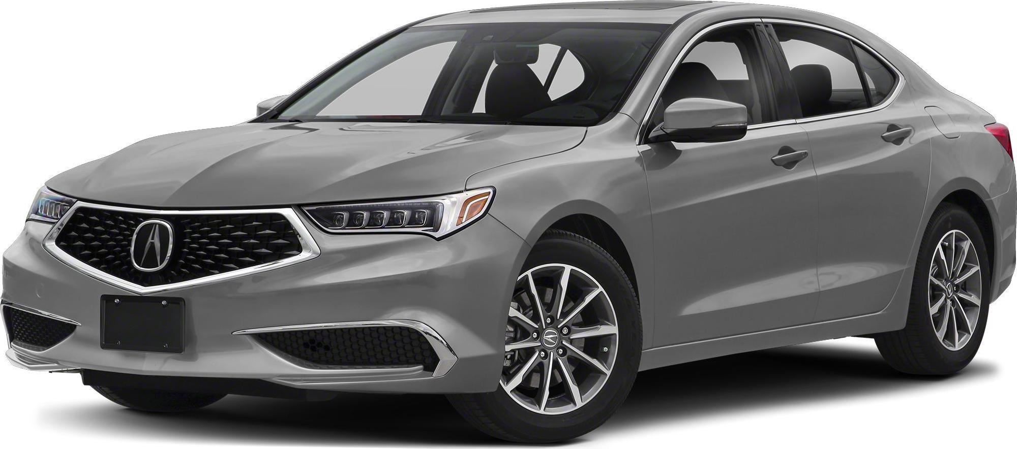 Modern sedan with distinctive LED headlights and front grille