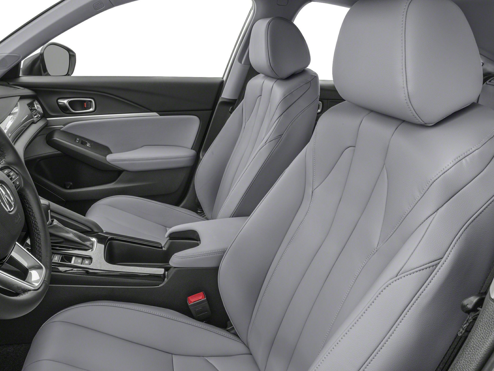 Premium leather front seats and modern interior design