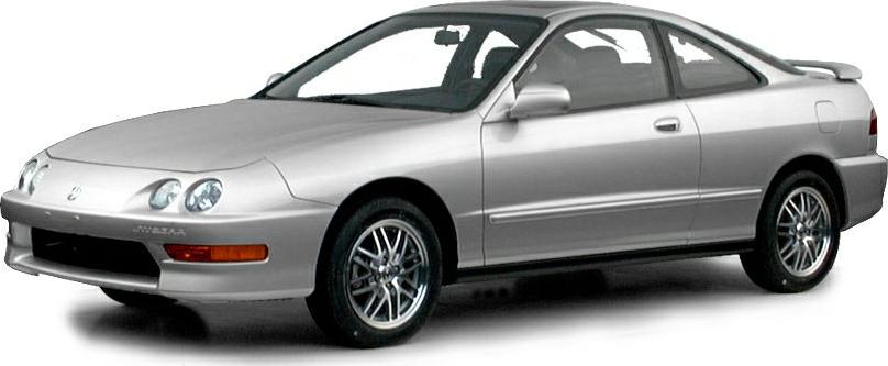 Silver sporty coupe with round headlights and alloy wheels