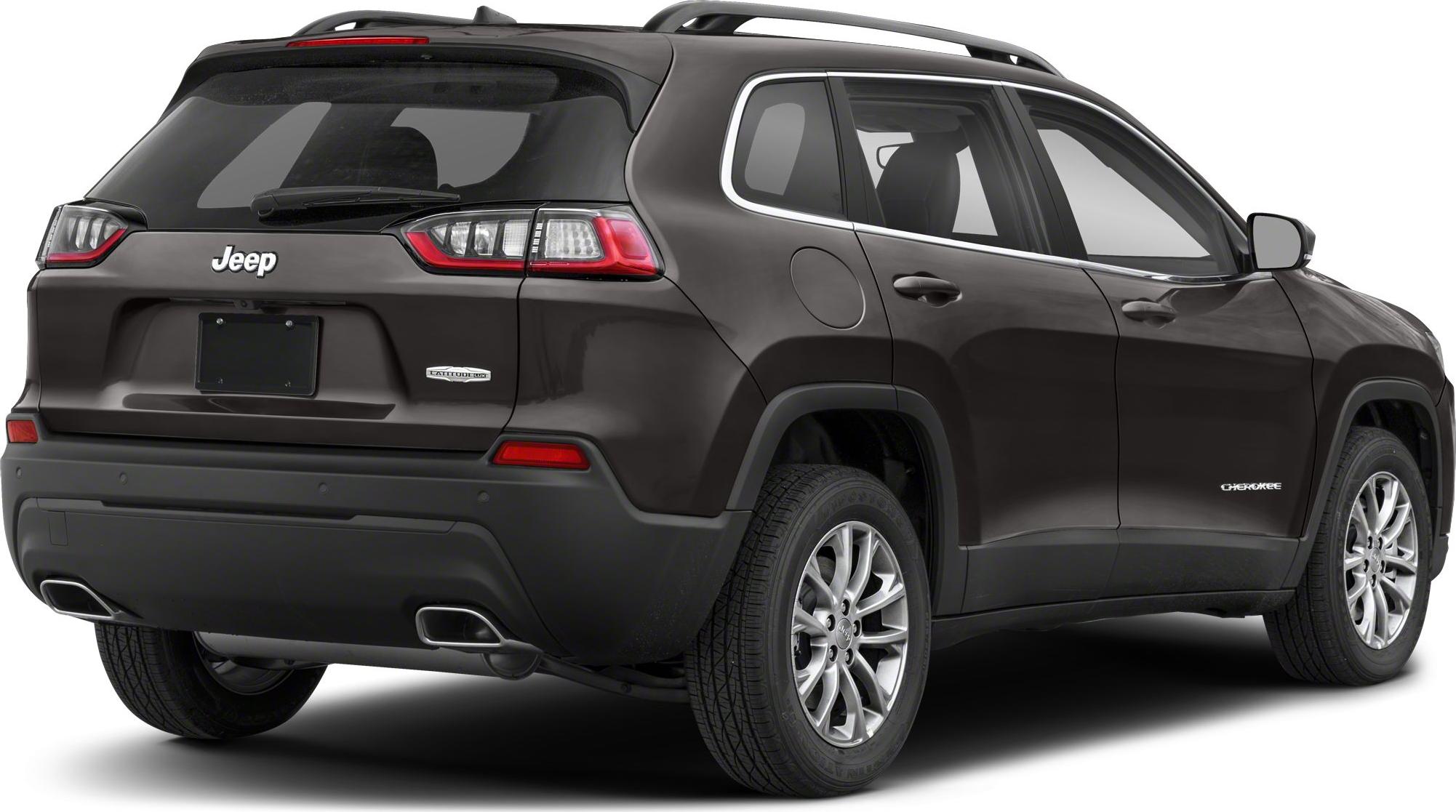 Rear and side view with taillights, dual exhaust, alloy wheels