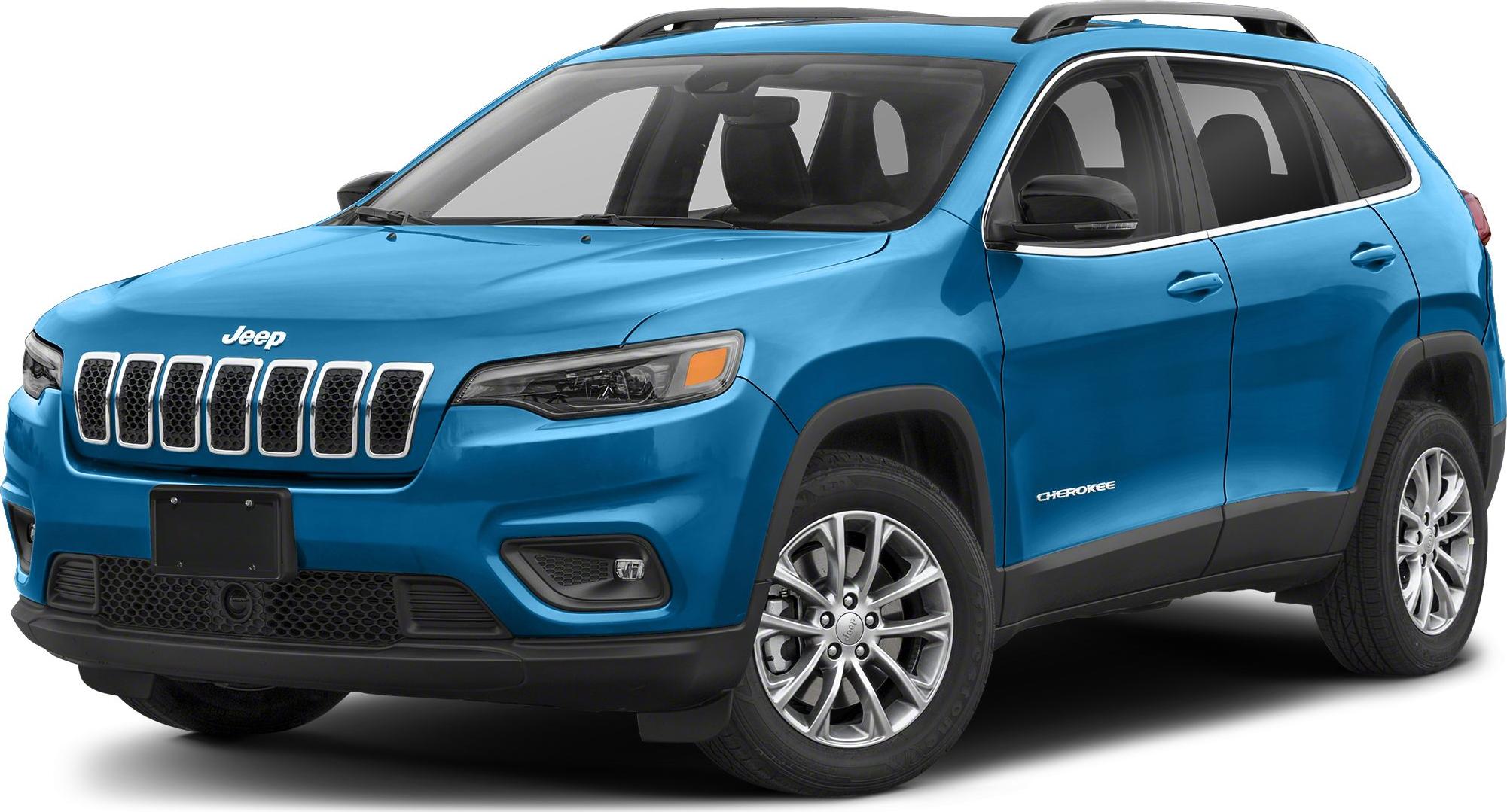 Blue SUV with distinctive grille and alloy wheels front-side view