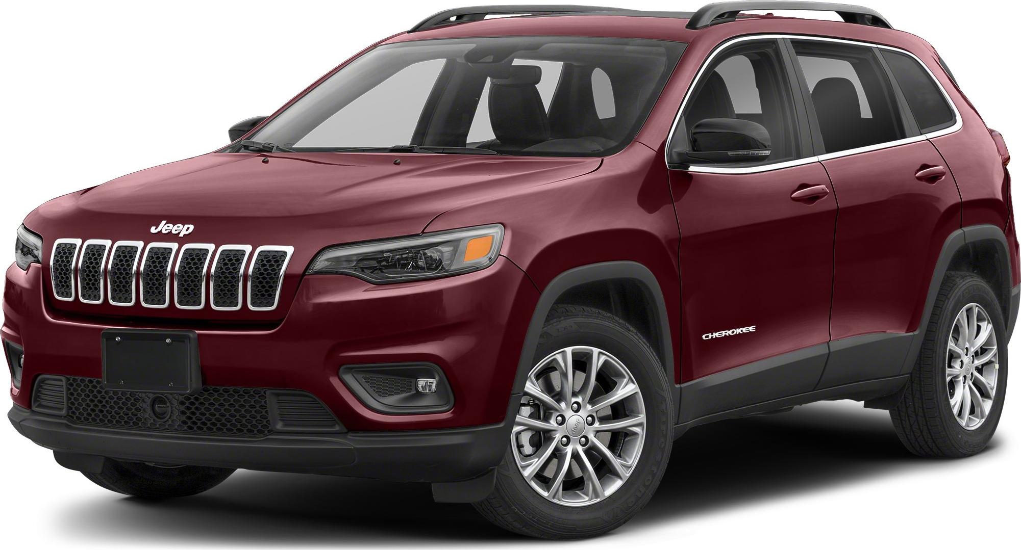 Front and side view of SUV with distinctive grille and headlights