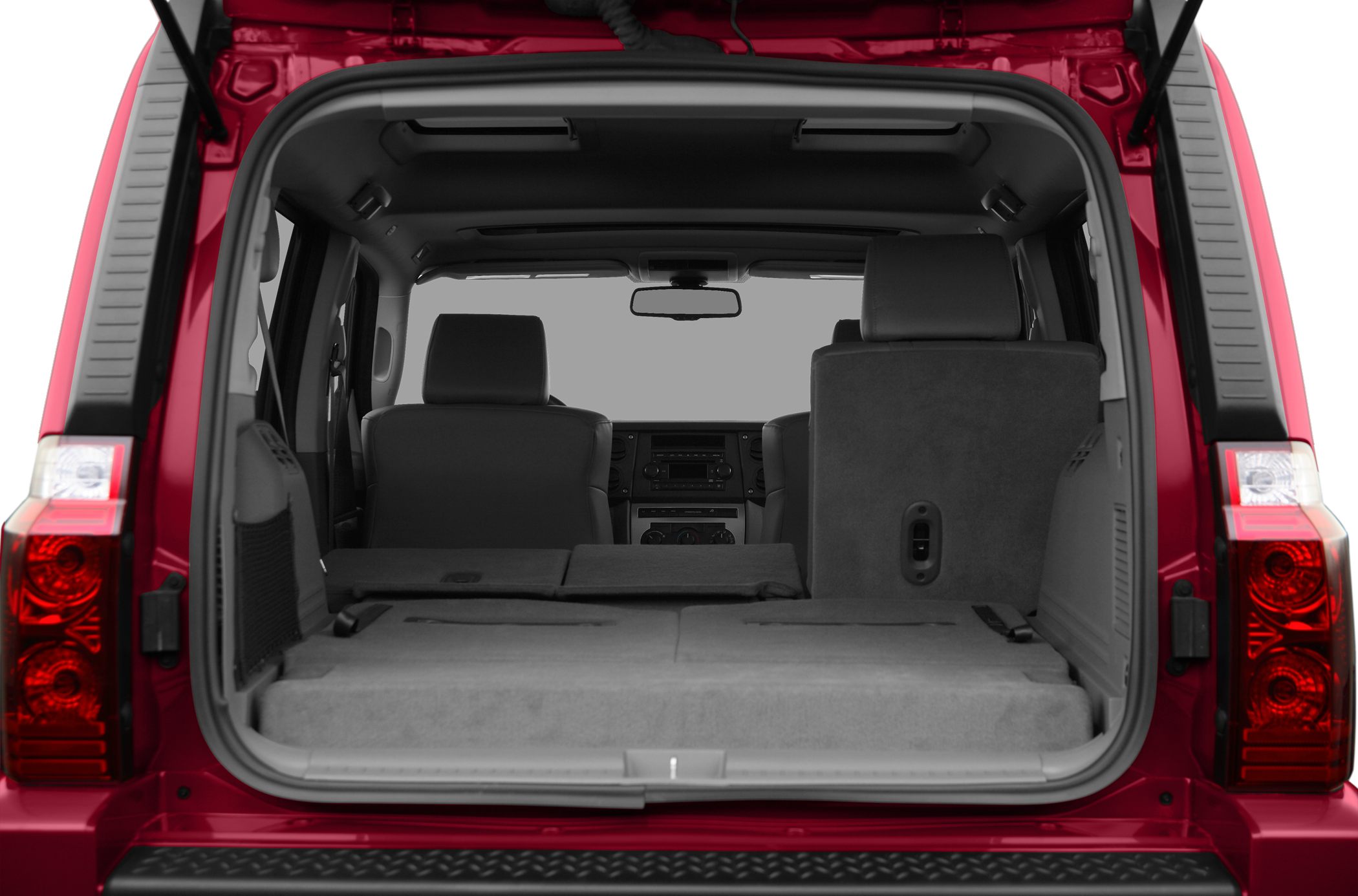 Large SUV cargo space with split fold-flat rear seats