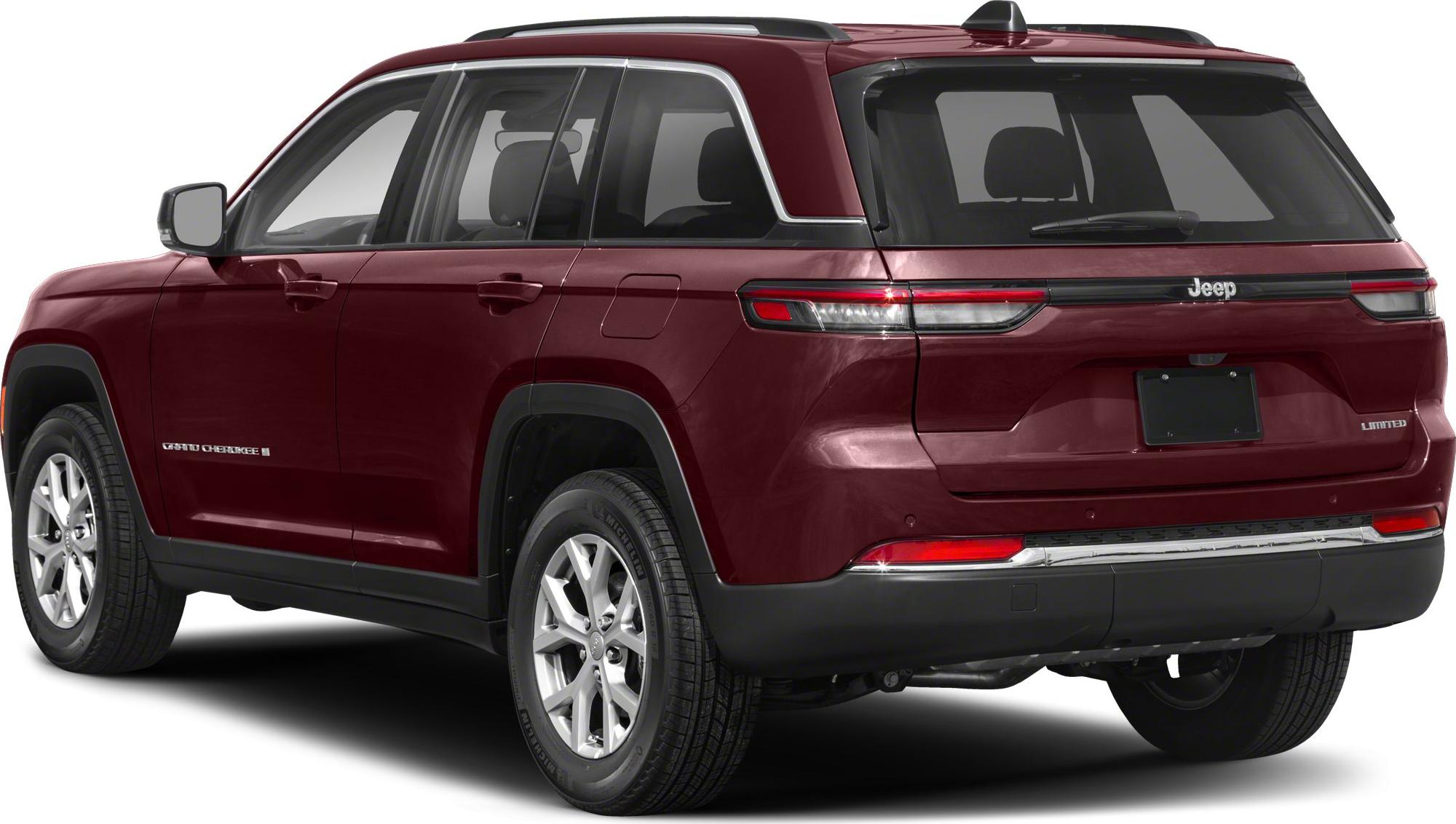 Rear side view of SUV with sleek taillights, roof rails, and alloy wheels