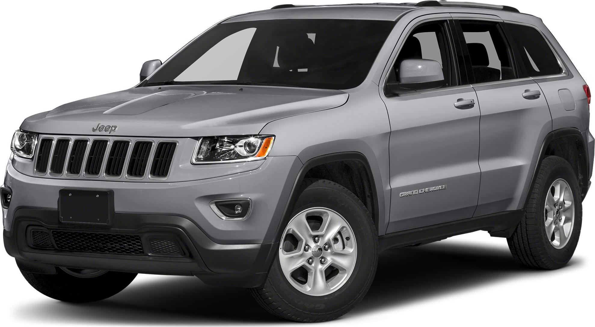 Front side view of SUV with headlight and seven-slot grille