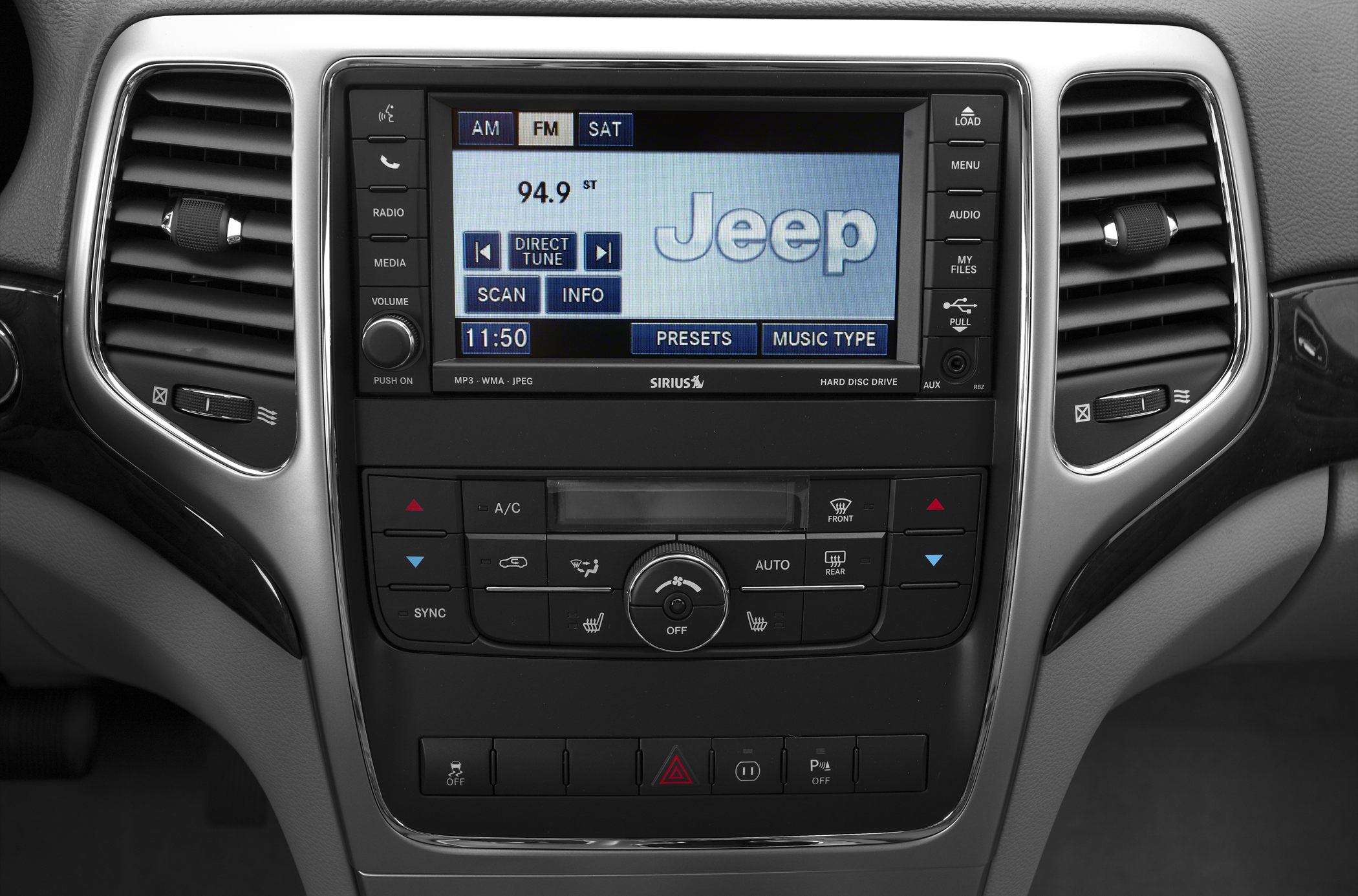 Multimedia touchscreen and dual-zone climate control panel