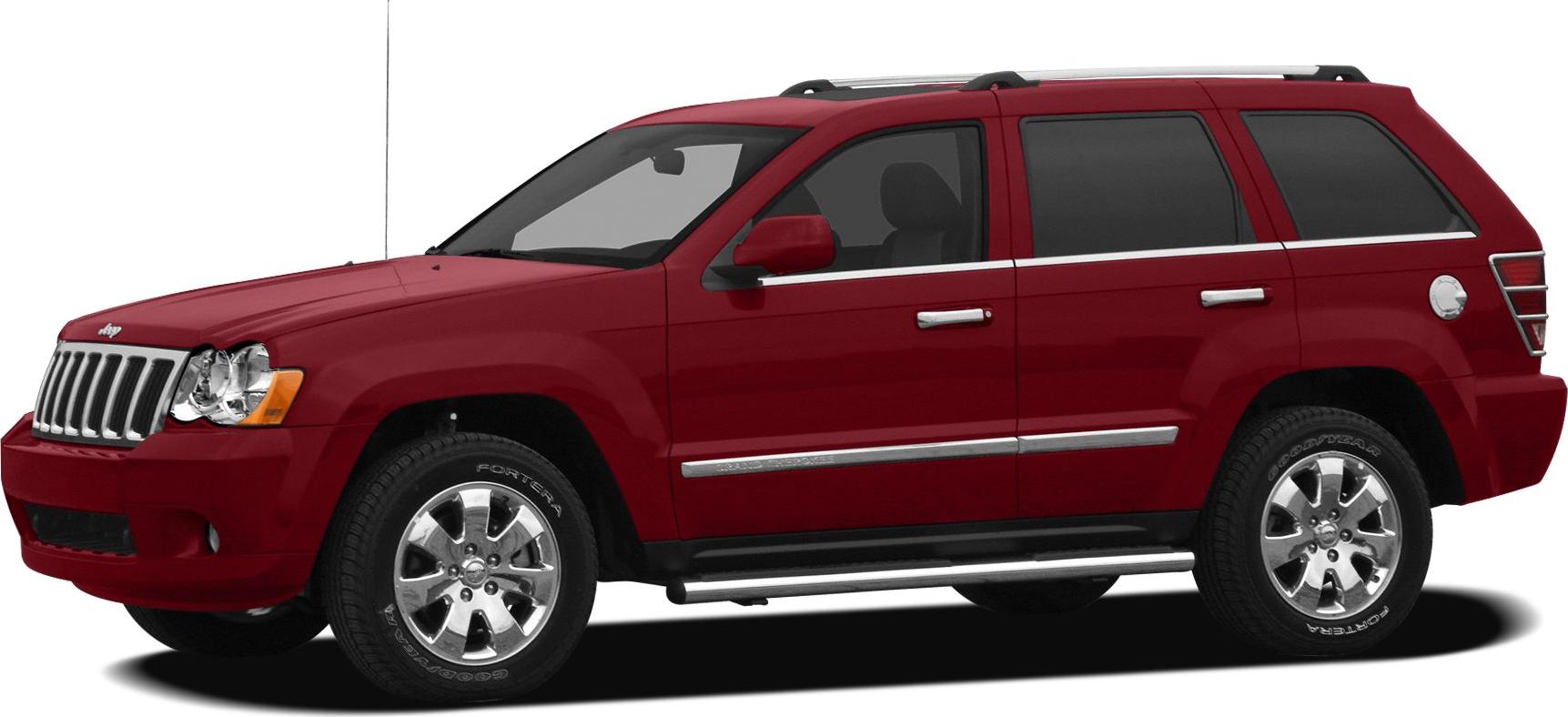 Red SUV side profile with chrome rims and accents