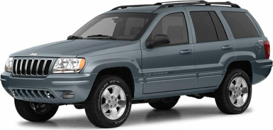 Front and side view of rugged 1999 SUV with distinctive grille and alloy wheels