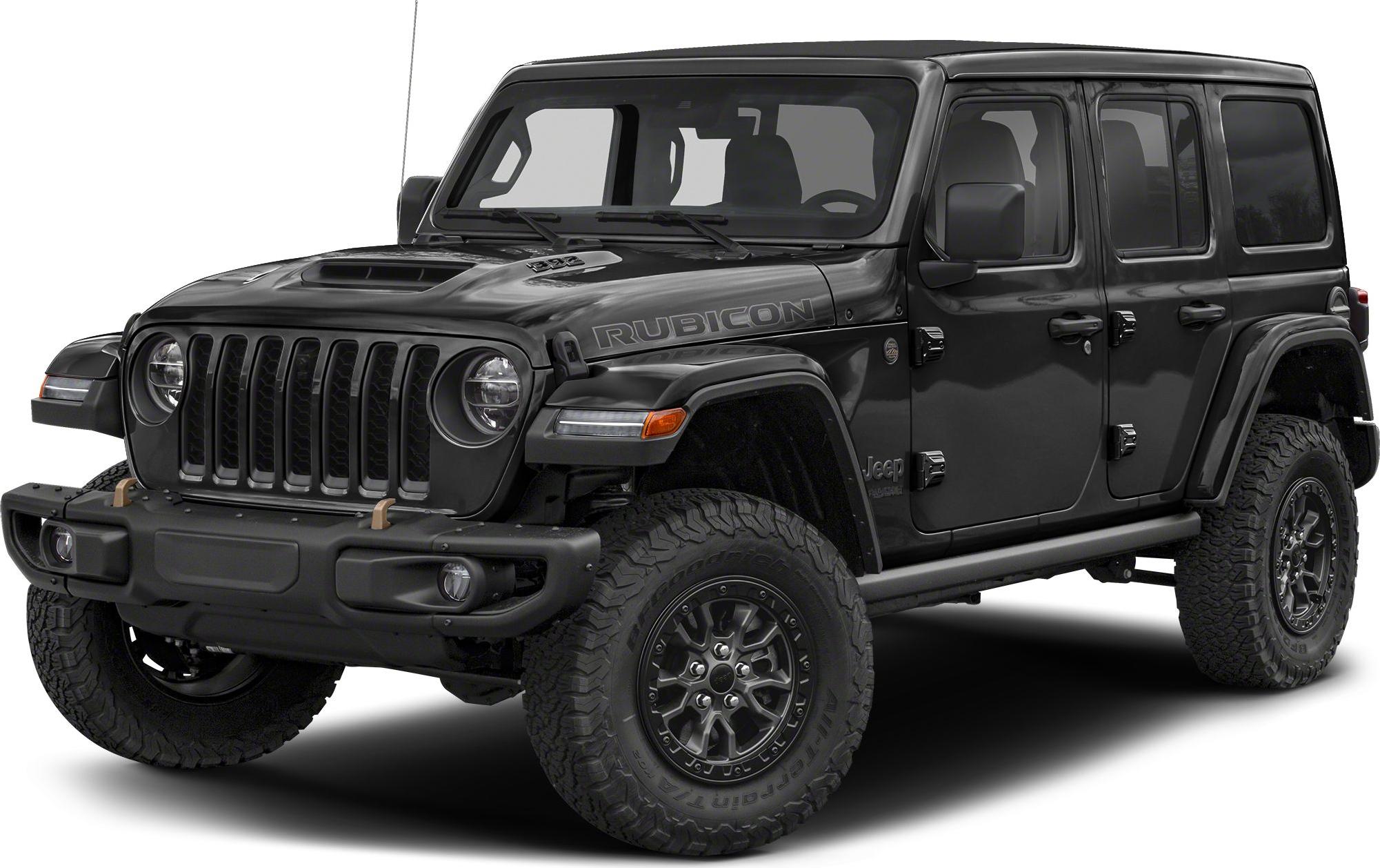 Black SUV with rugged grille and off-road tires