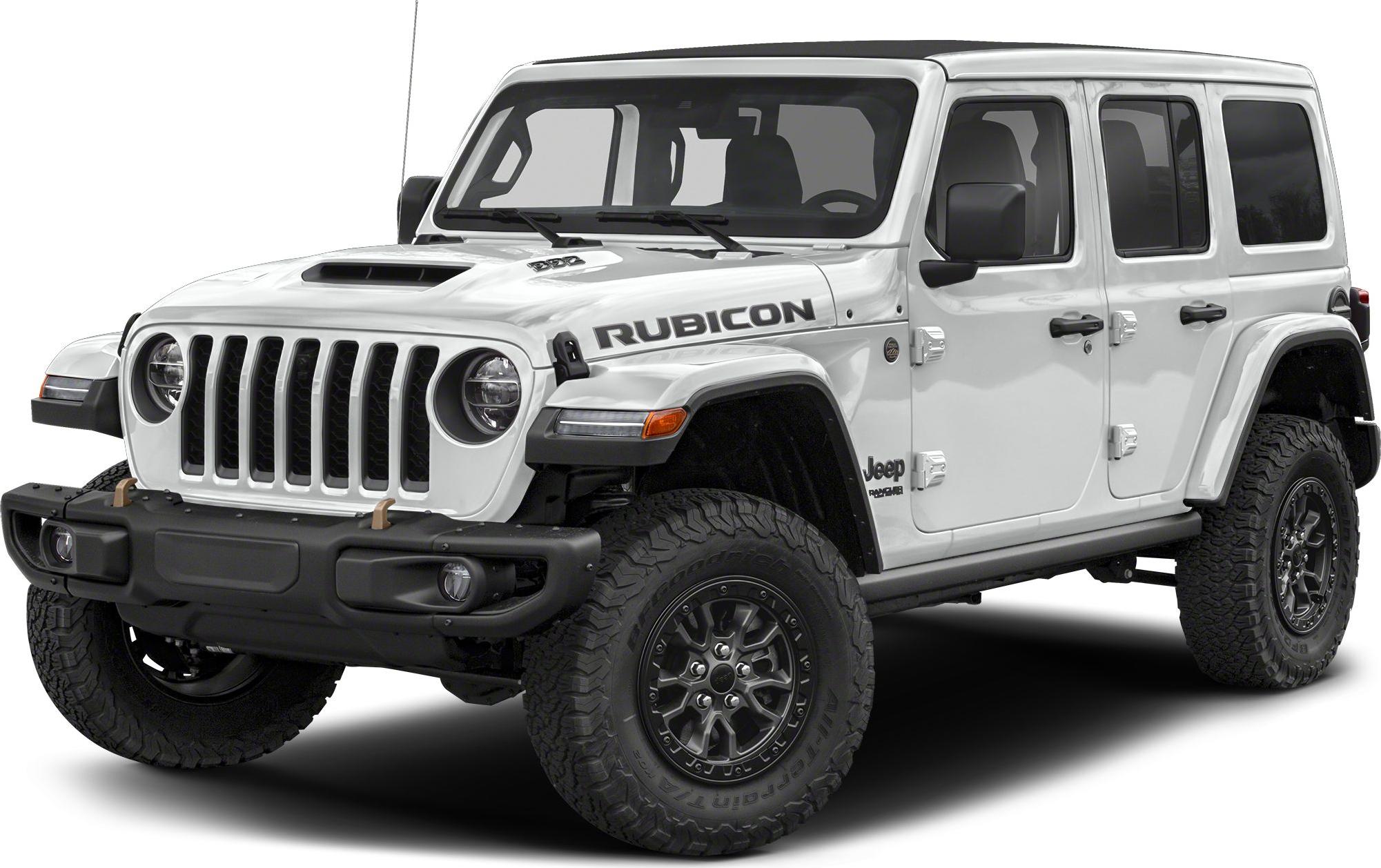 Rugged off-road SUV with seven-slot grille and raised hood