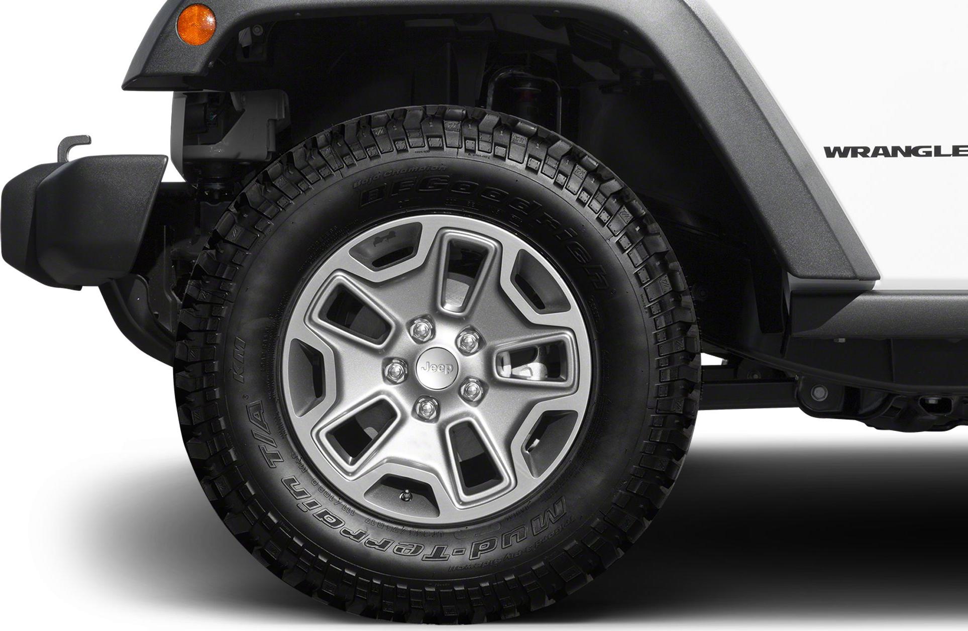 Alloy wheel with BFGoodrich Mud-Terrain tire and off-road tread pattern.