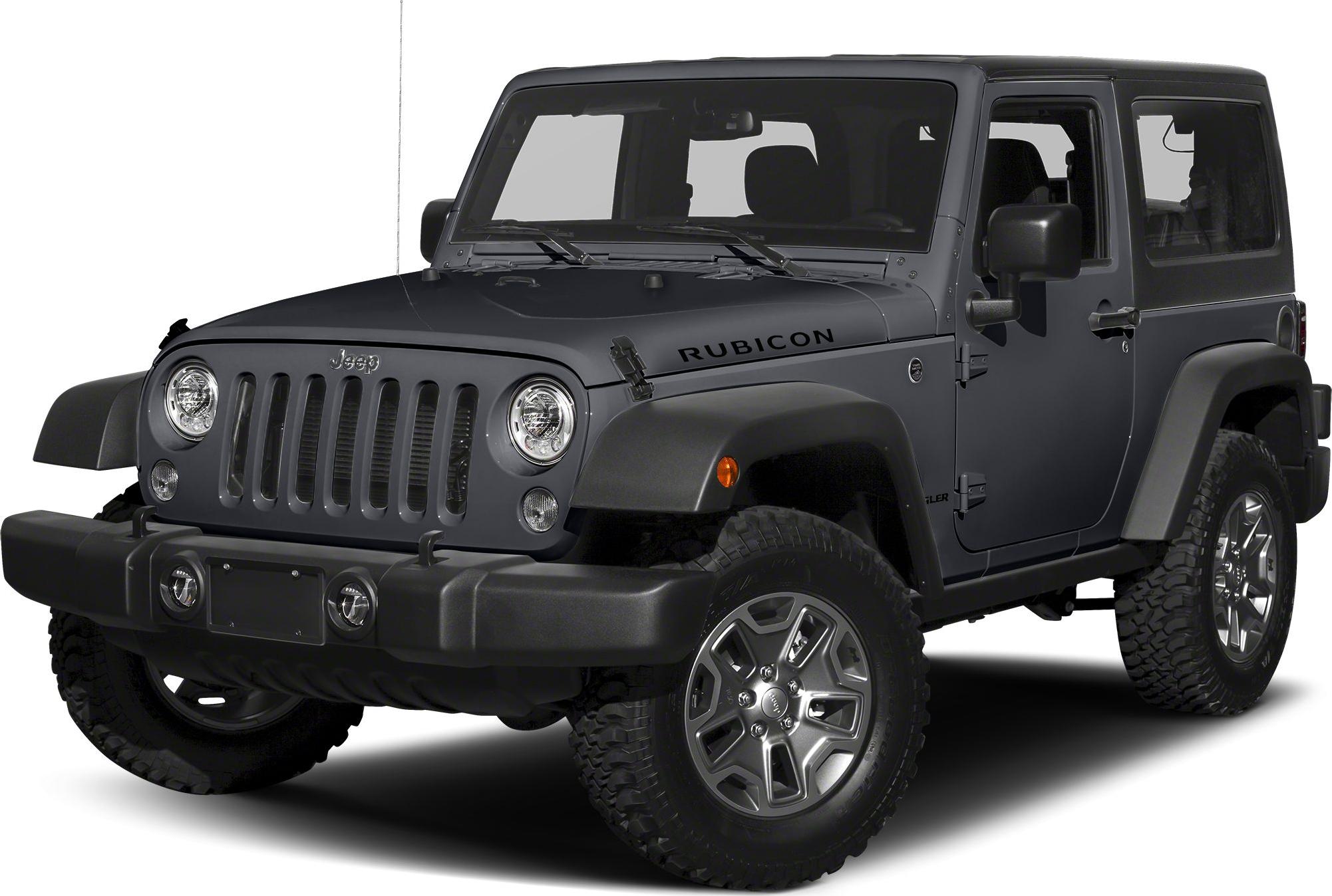 SUV front side view with rugged tires and classic Jeep grille