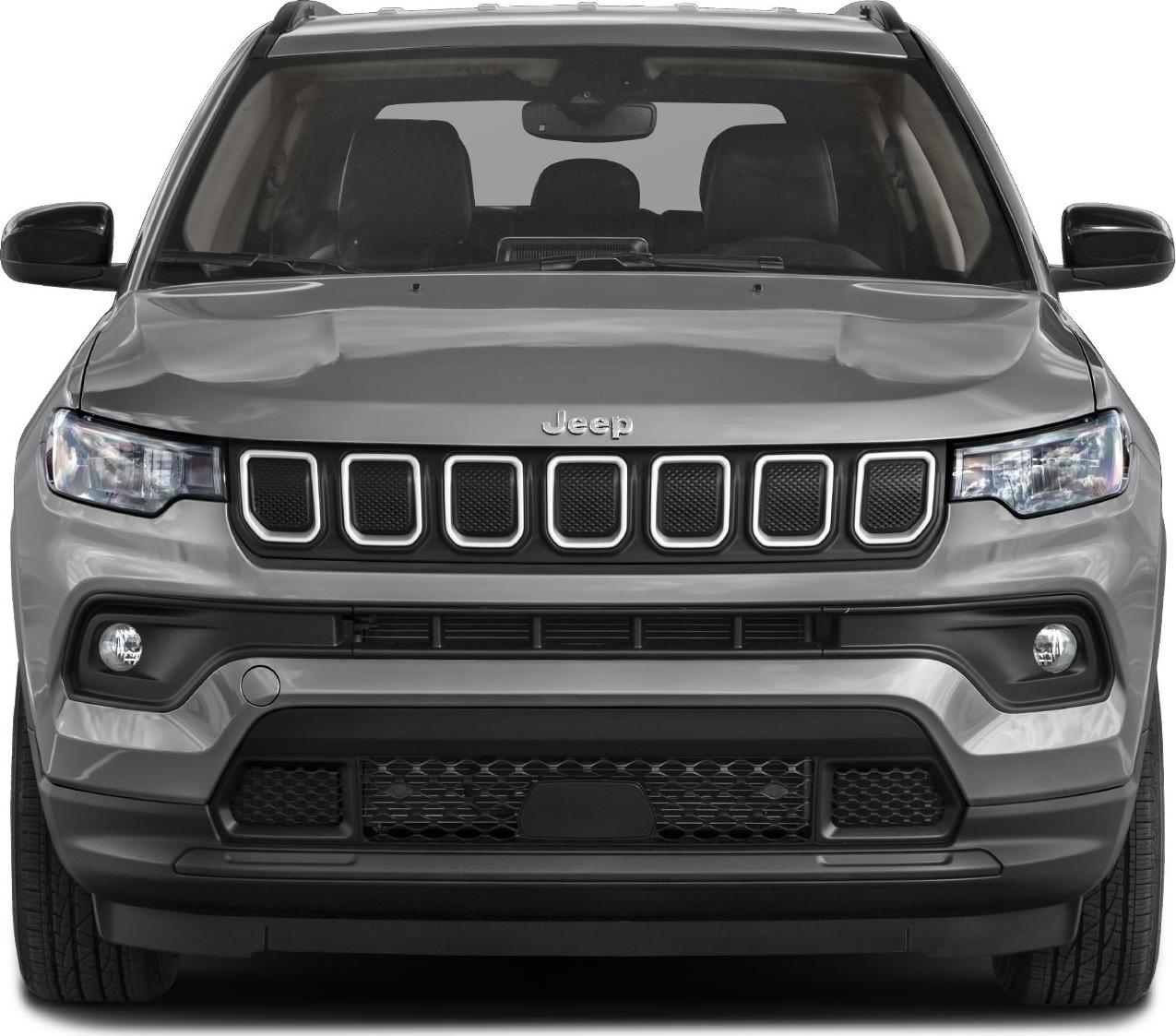 Front view showing Jeep-style grille and modern headlights