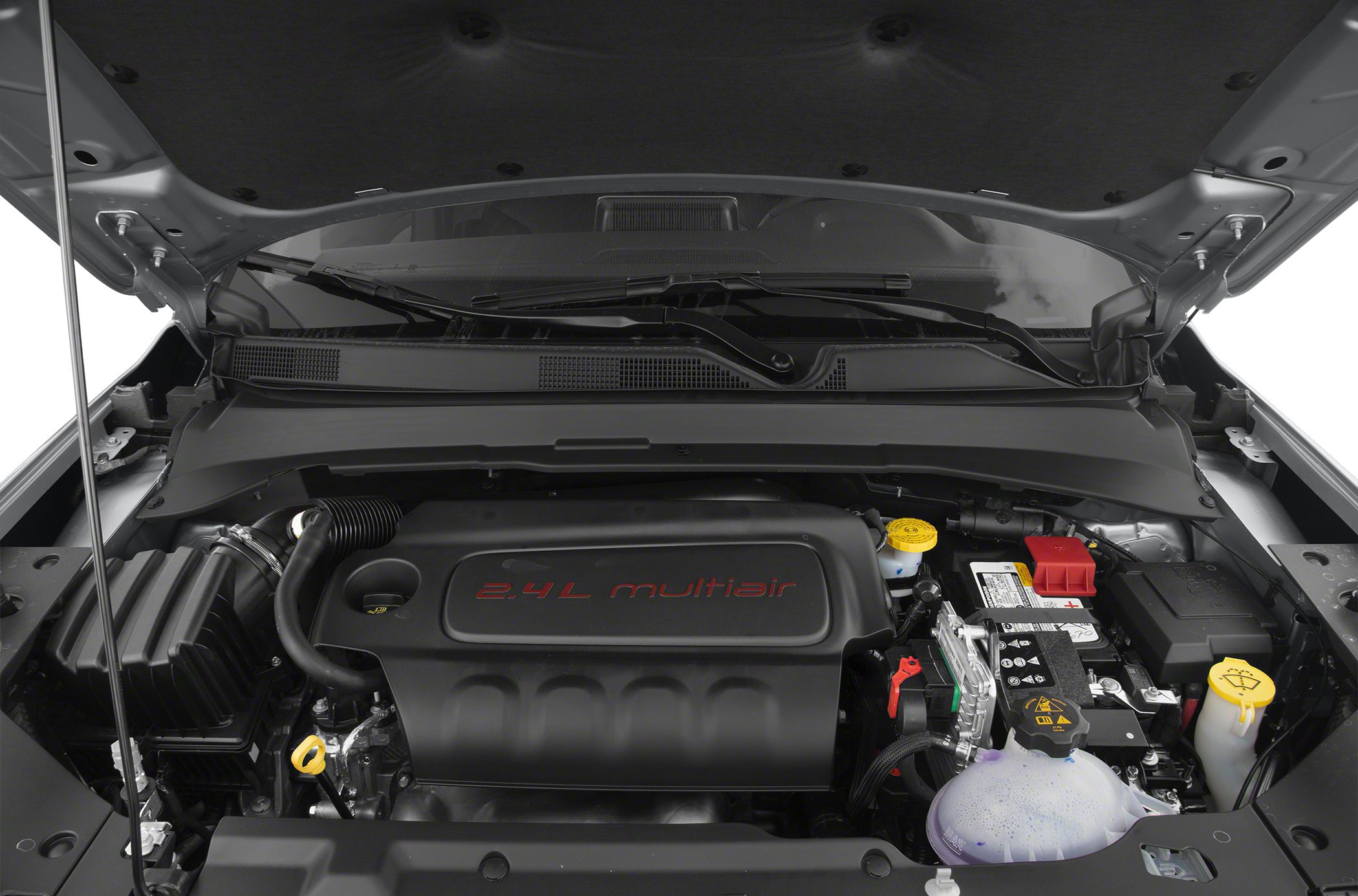 2.4L Multiair engine with battery and fluid reservoirs