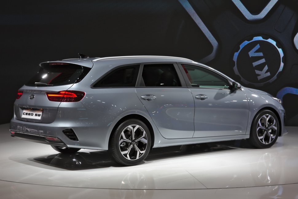 Rear and side view of a modern estate car with alloy wheels and sleek lines