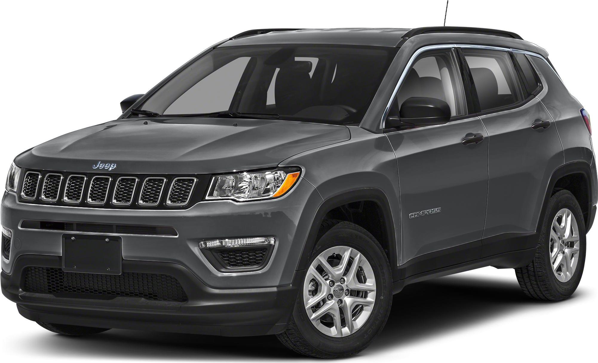 Front seven-slot grille and headlights of an SUV