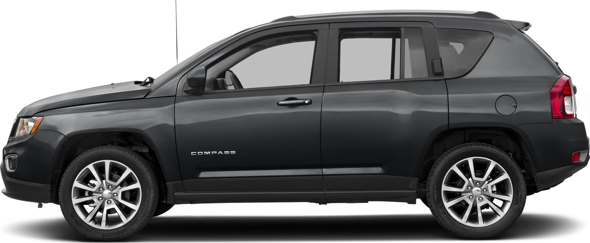 Side profile of an SUV with alloy wheels and door design