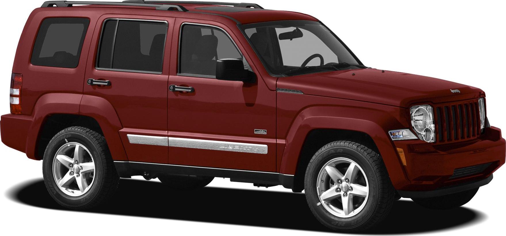 Boxy red SUV with chrome side trim and alloy wheels