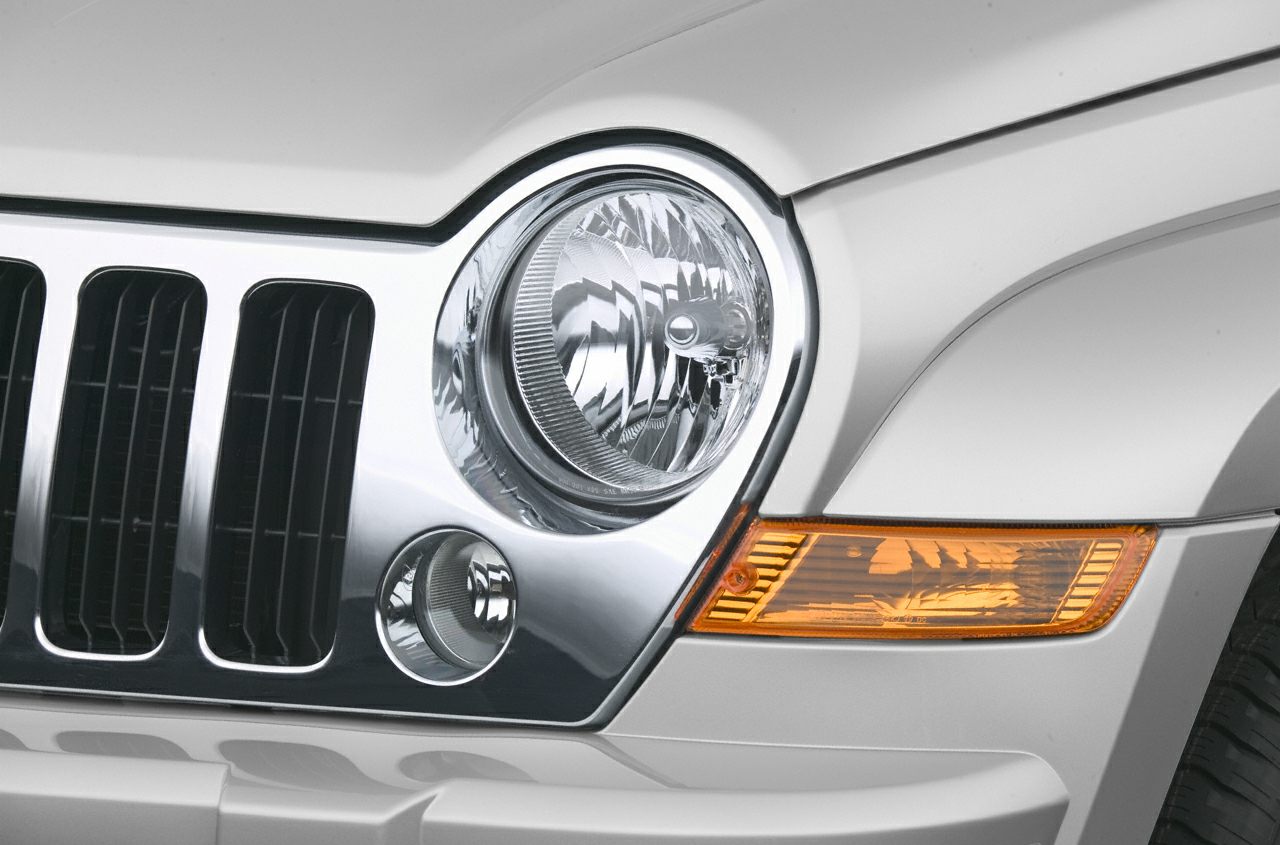 Headlight, fog light, vertical grille, amber side marker detail