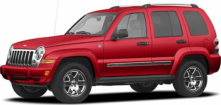 Red SUV side profile with chrome wheels and roof rails