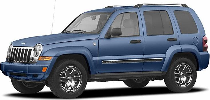 Side profile of SUV with roof rails and seven-slot grille