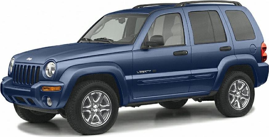 Round headlights, seven-slot grille, chrome wheels on compact SUV
