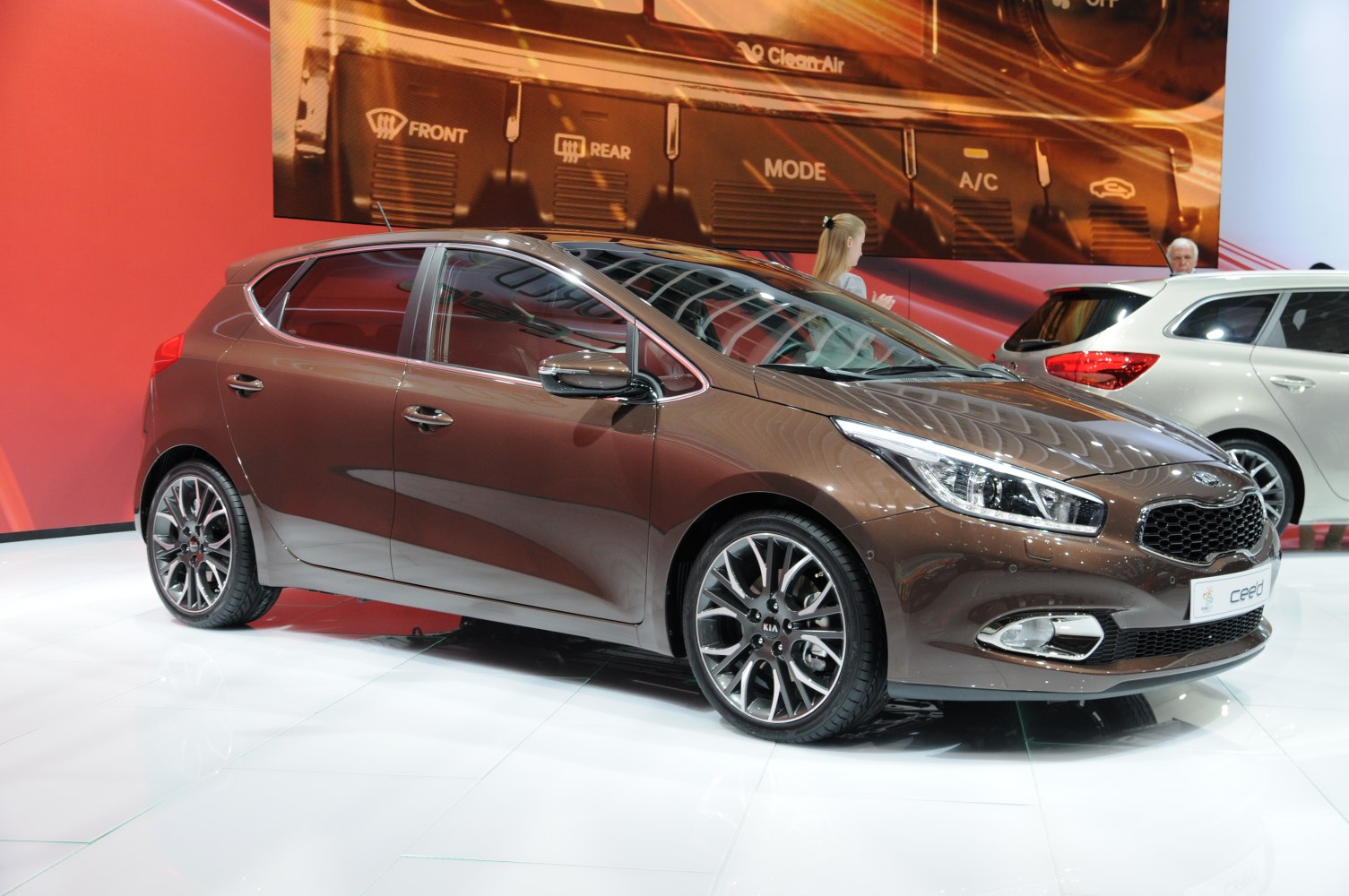 Sleek hatchback with sporty alloy wheels and modern front design