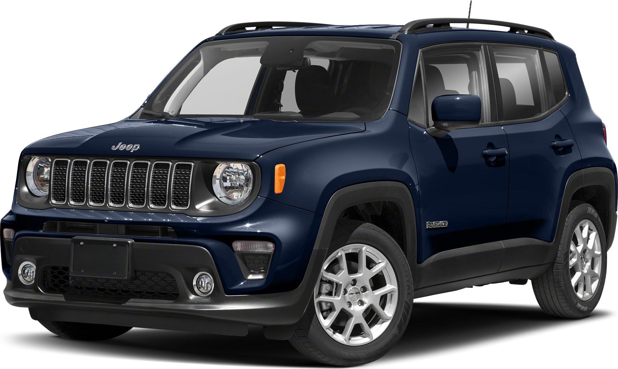 Front and side profile of rugged SUV with signature grille and blue body