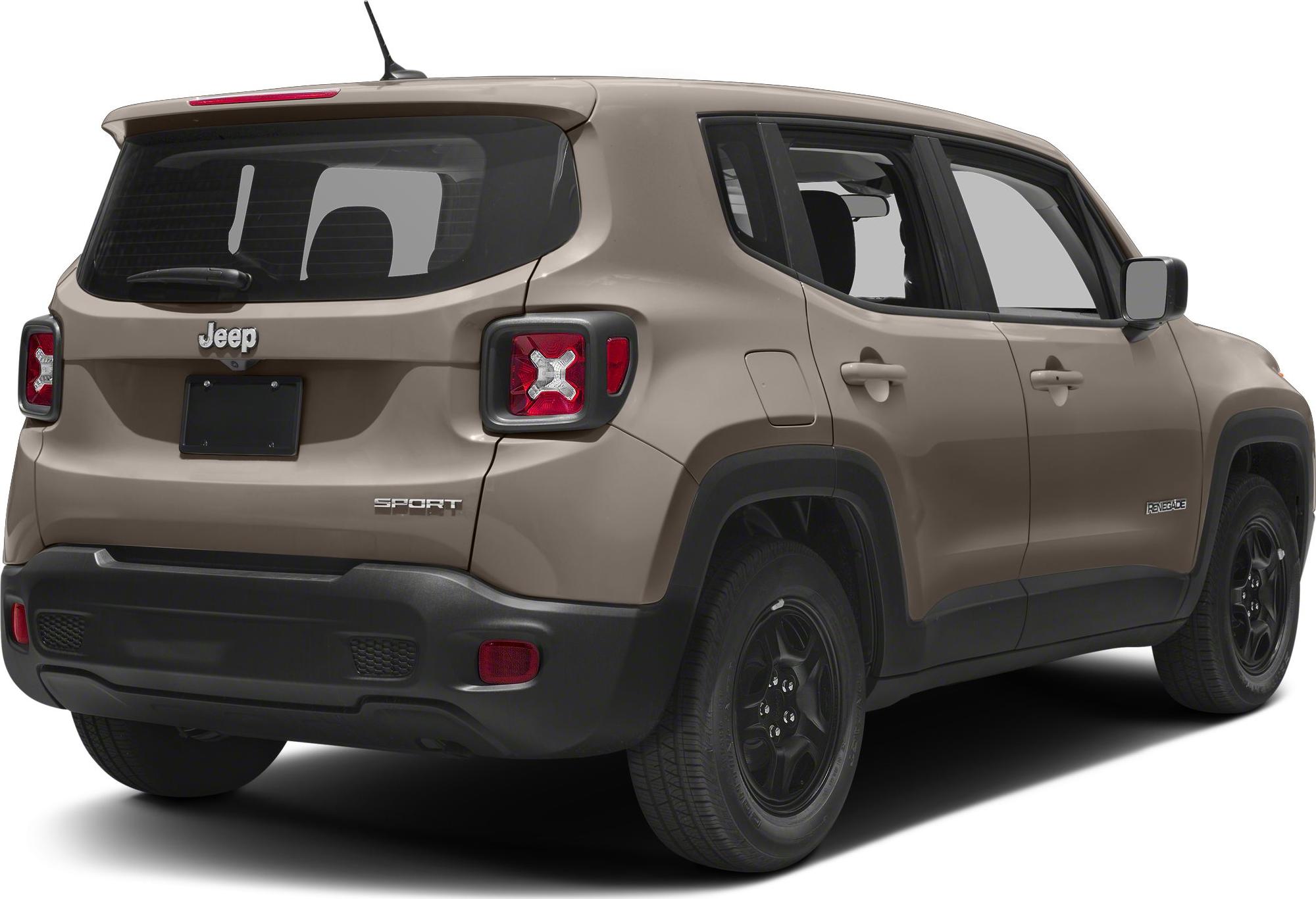 Rear and side view of compact SUV with distinctive taillights and black wheels