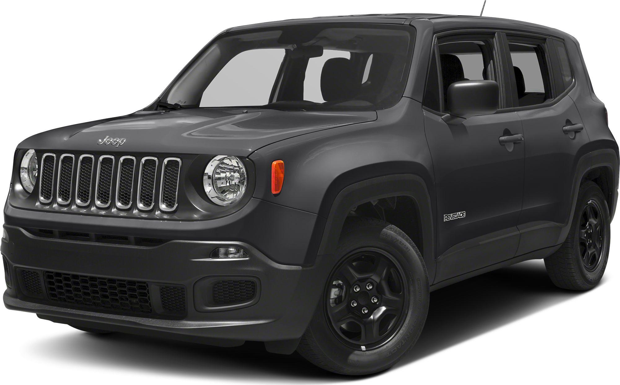 Black SUV front side with round headlights and seven-slot grille.