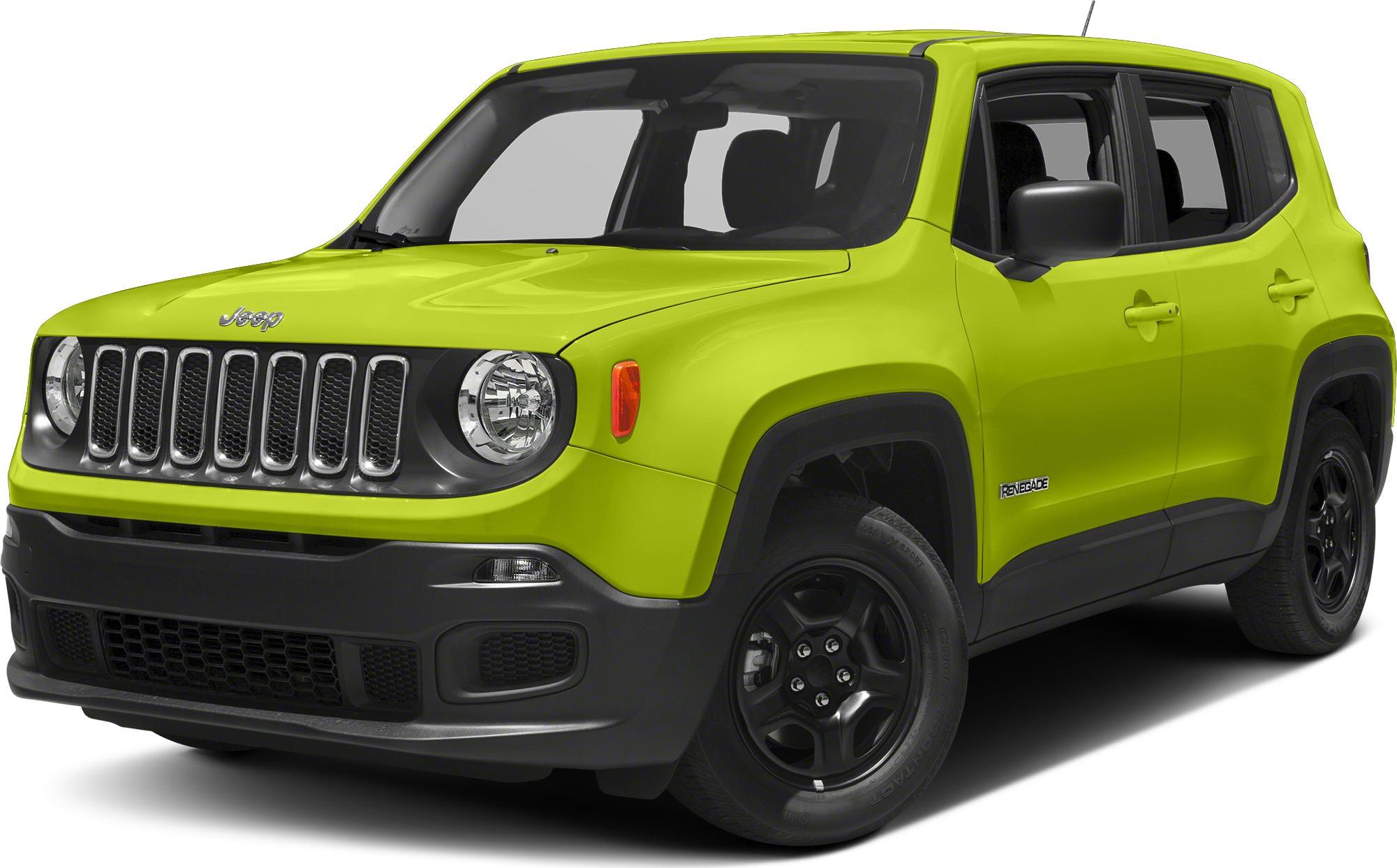 Front view with black grille, round headlights, and black alloy wheels