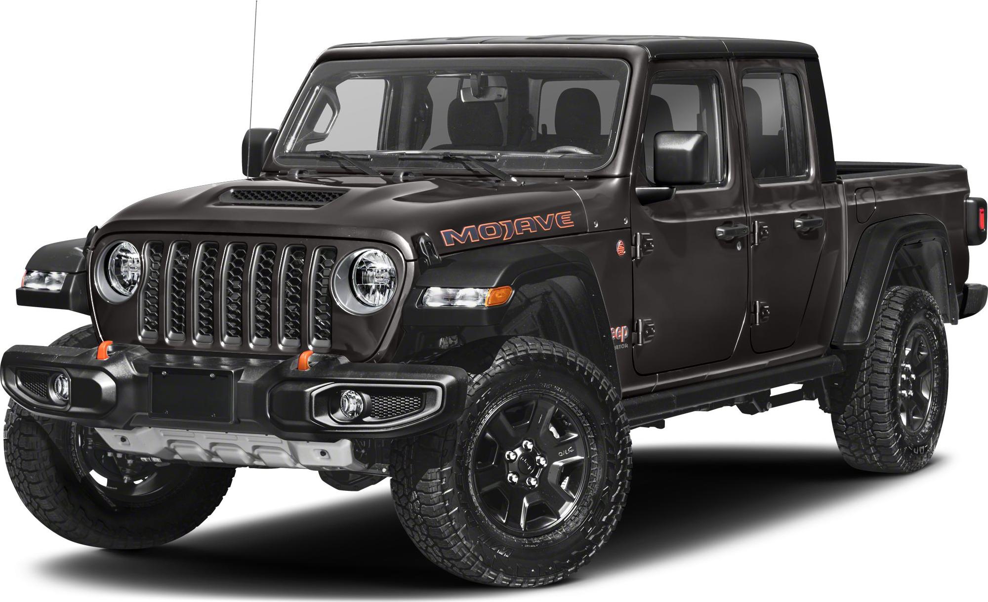 Rugged front view with signature grille and off-road tires