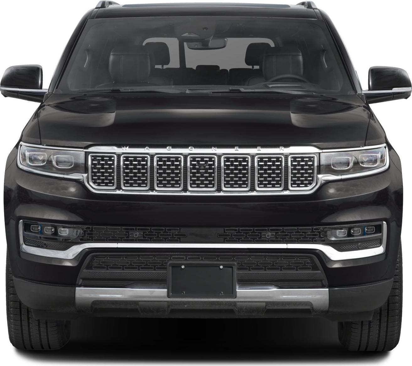 Bold grille and modern LED headlights on front SUV view