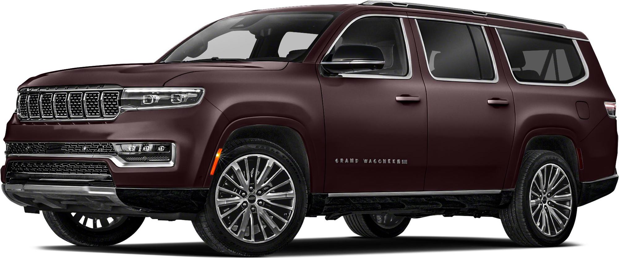 Full-size SUV with prominent front grille and large alloy wheels