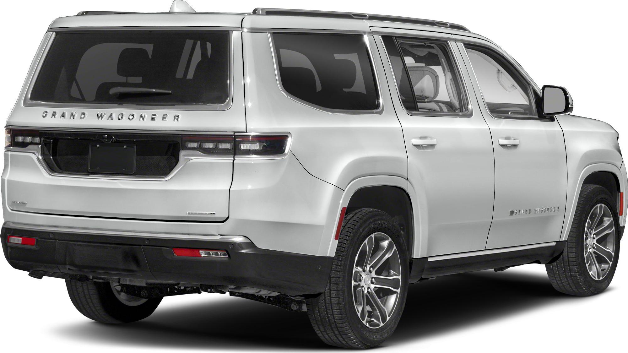 Luxury SUV rear with integrated tail lights and prominent badge lettering