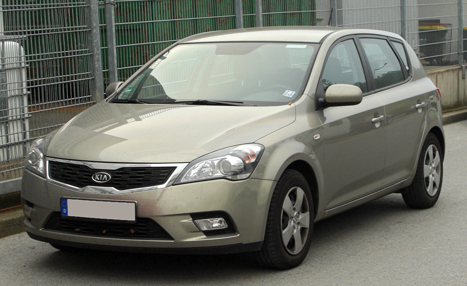 Front-side view of facelifted hatchback with updated headlights and grille