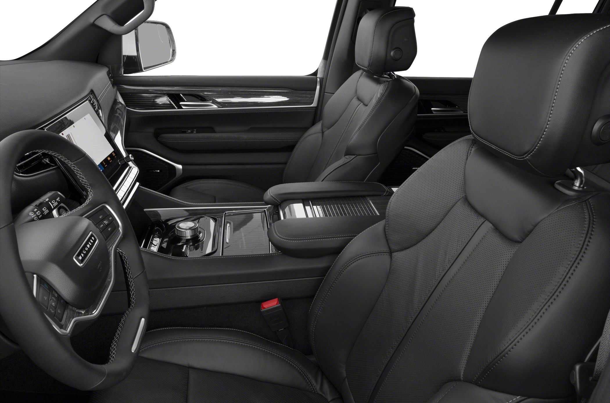 Premium leather seats and modern touchscreen center console design