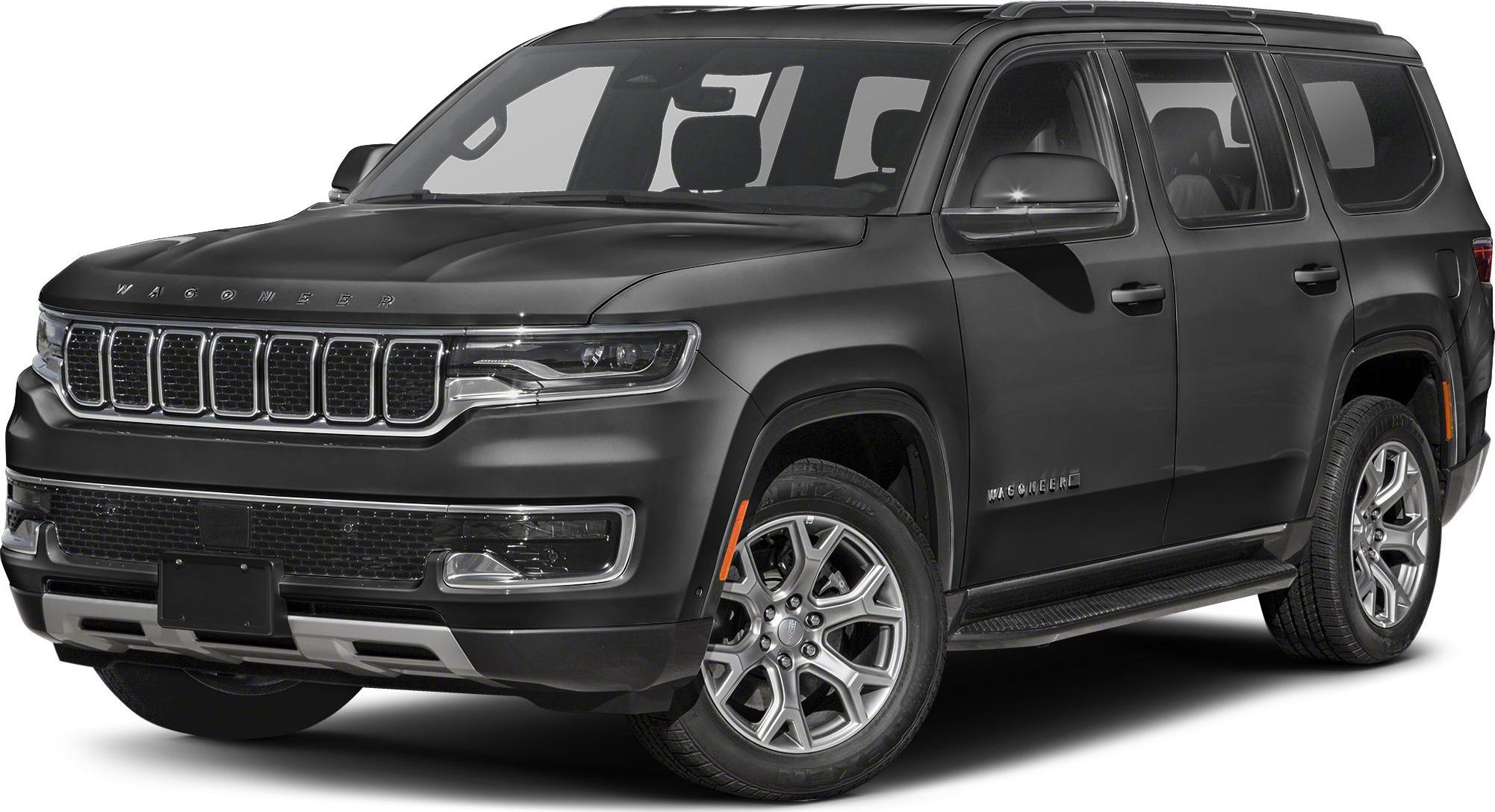 Modern SUV with a bold front grille and LED headlights