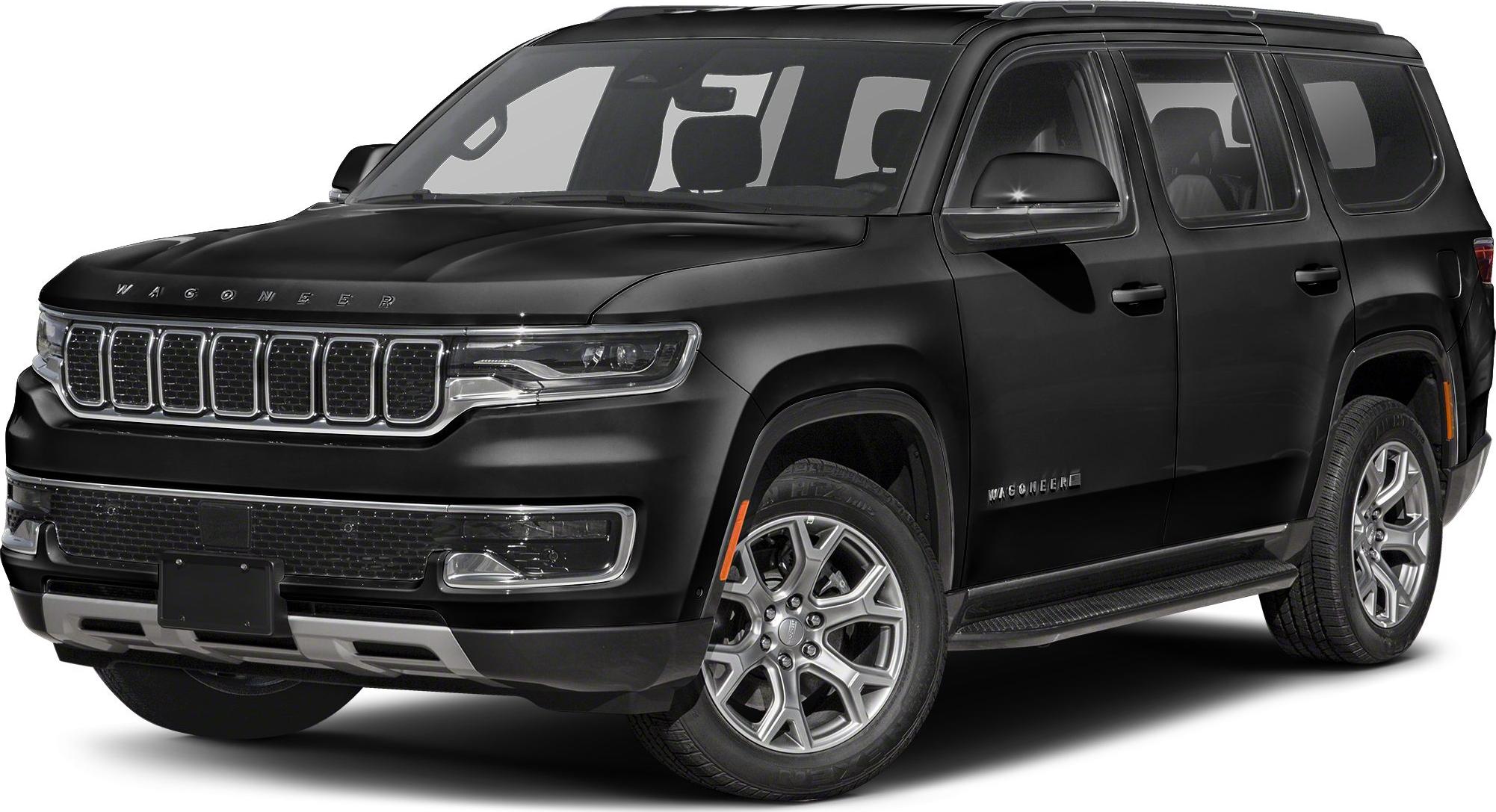 Black matte luxury SUV with distinctive grille and alloy wheels