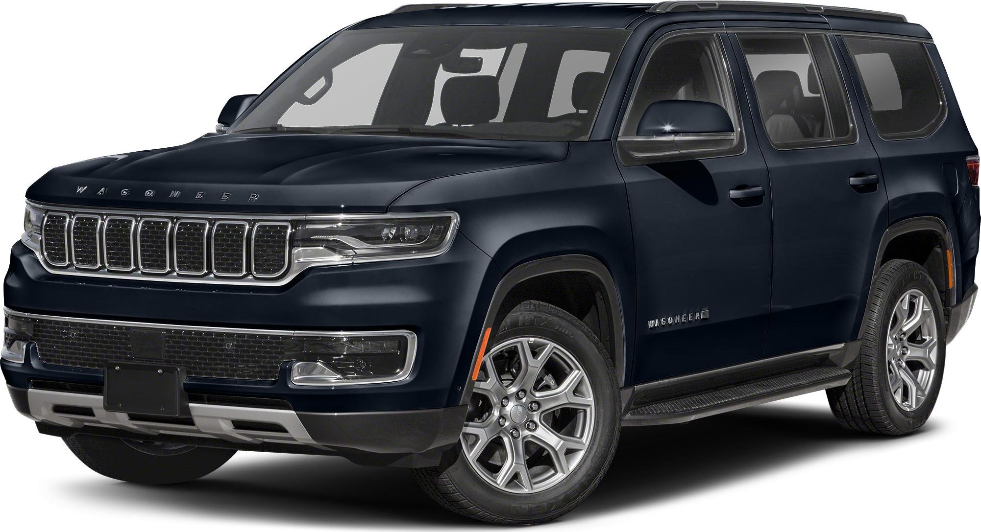 Front and side view of a full-size SUV with distinctive grille and alloy wheels