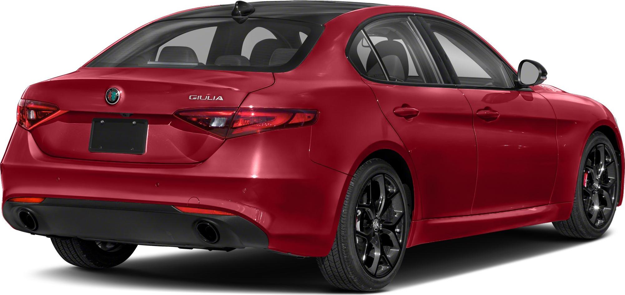 Rear side view with black alloy wheels and dual exhausts