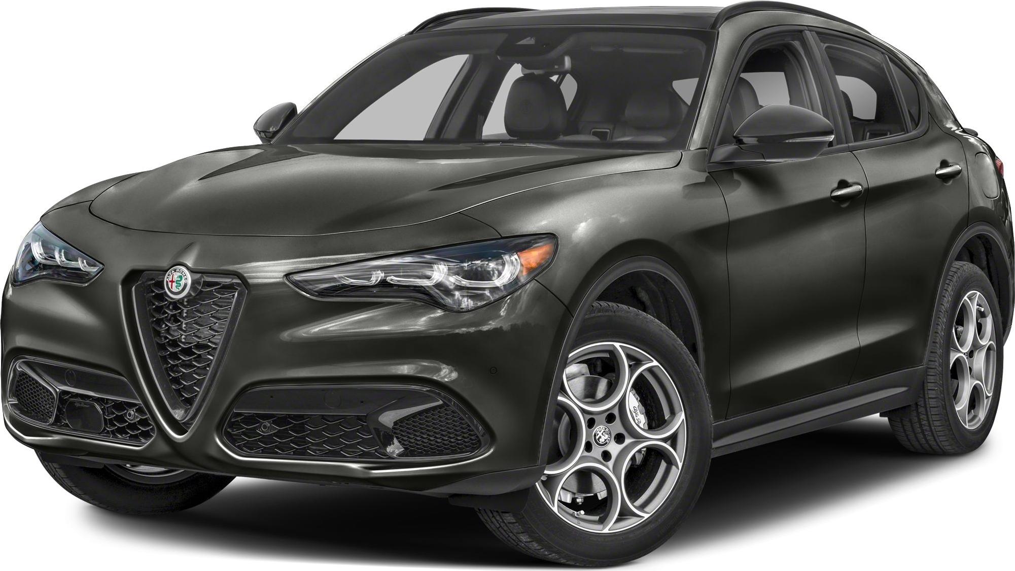 Sporty front grille and LED headlights with alloy wheels on a sleek SUV.