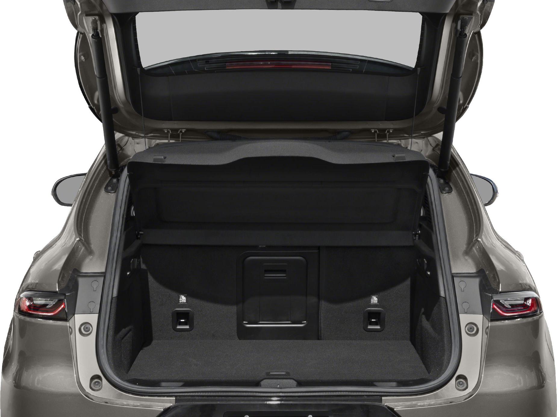 Open trunk space with visible rear tail lights and interior detailing.