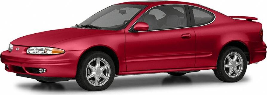 Red two-door coupe with alloy wheels and rear spoiler