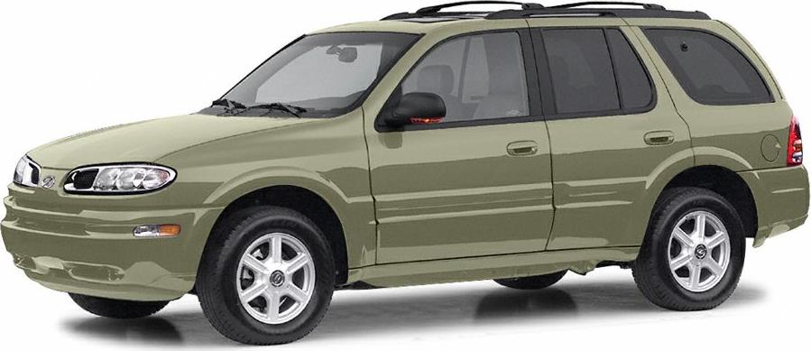 Side profile of an SUV with alloy wheels and roof rack