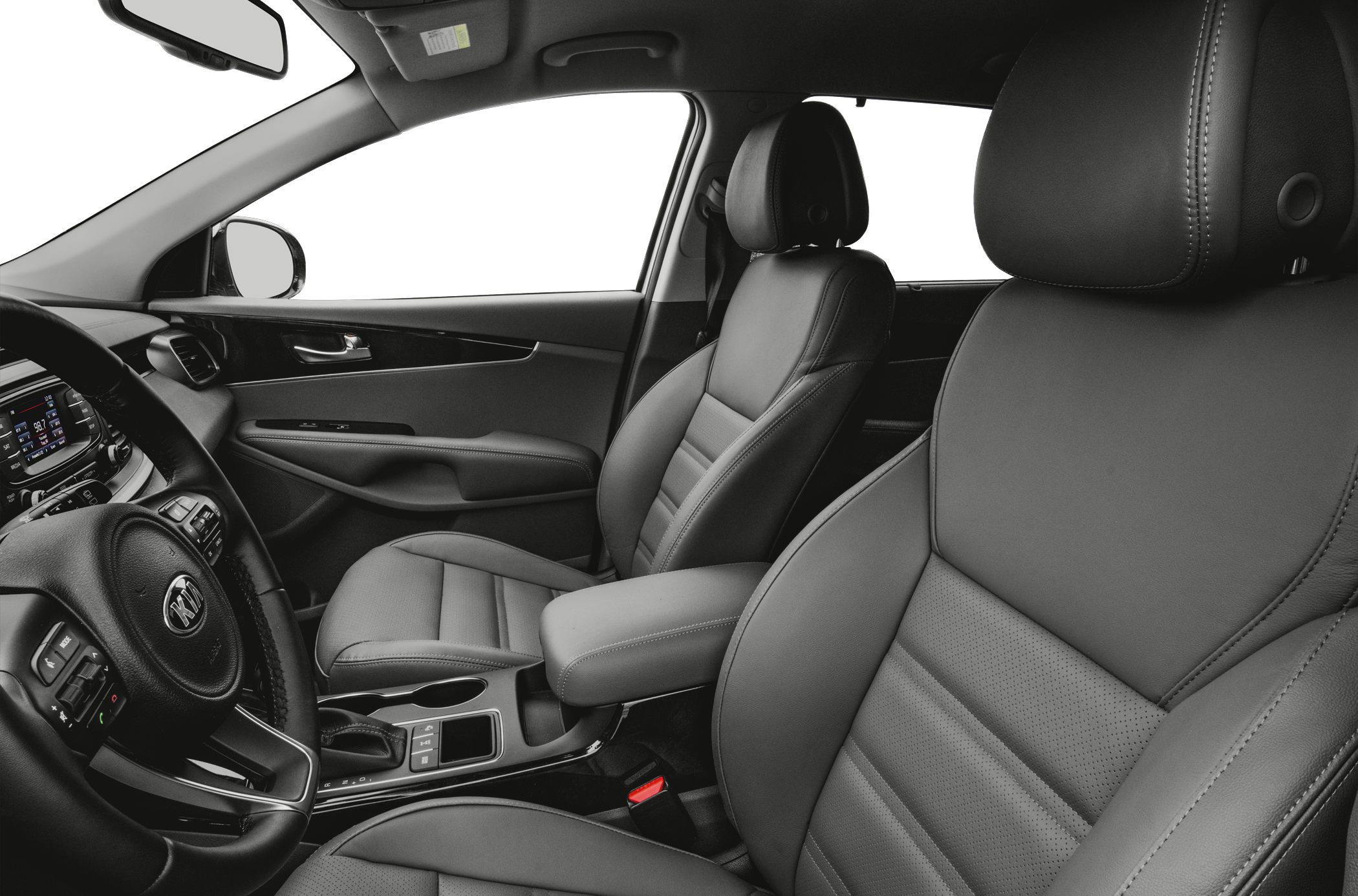 Premium leather seats and modern dashboard interior