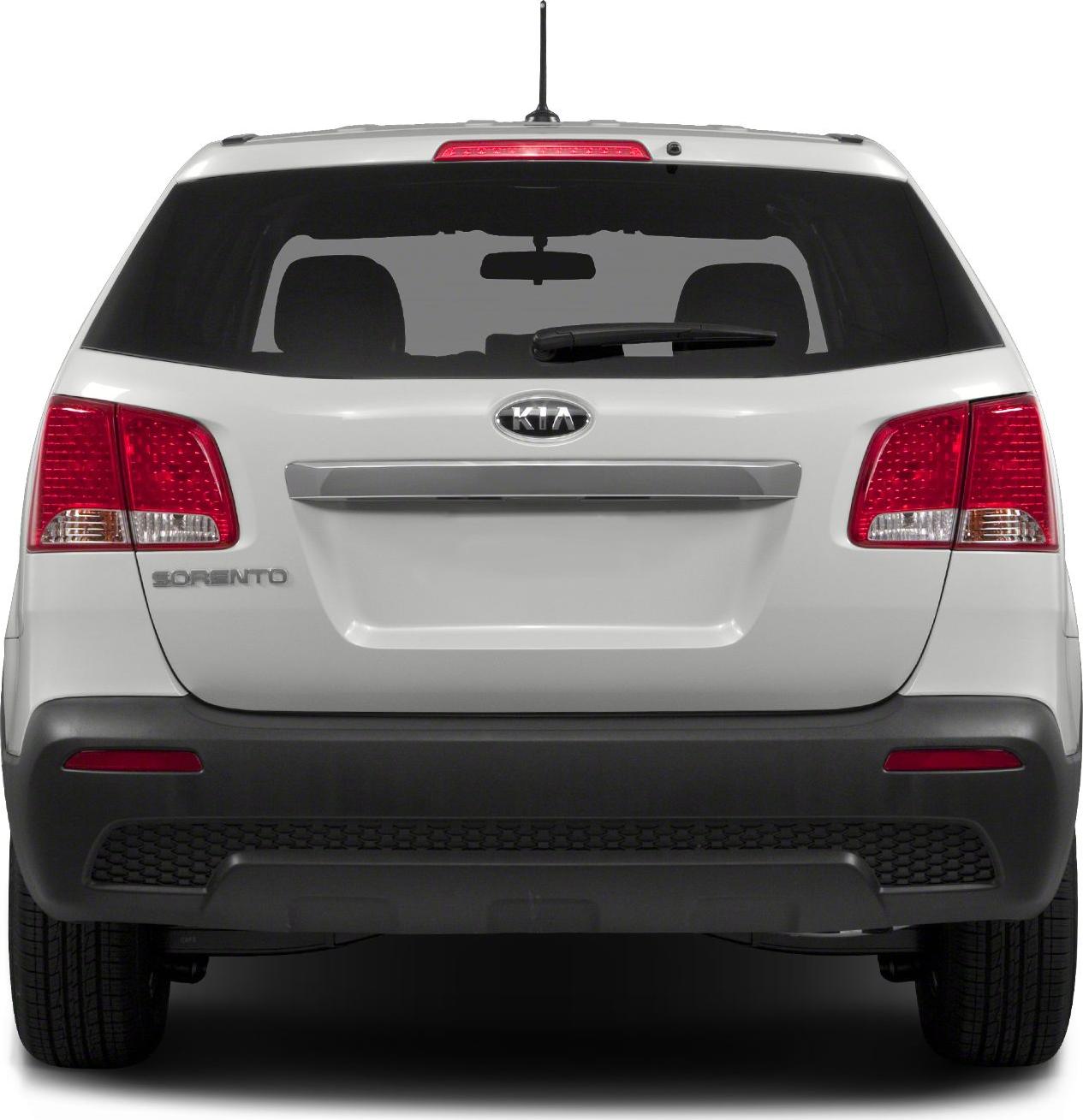 Rear tailgate, taillights, rear windshield, rear wiper of an SUV