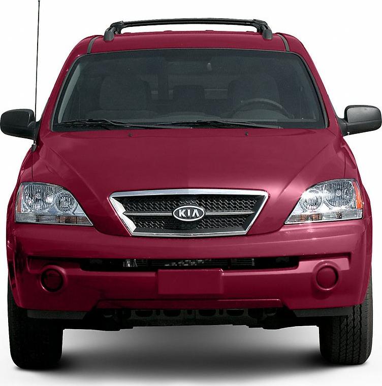 Front view of SUV with distinctive grille and headlights