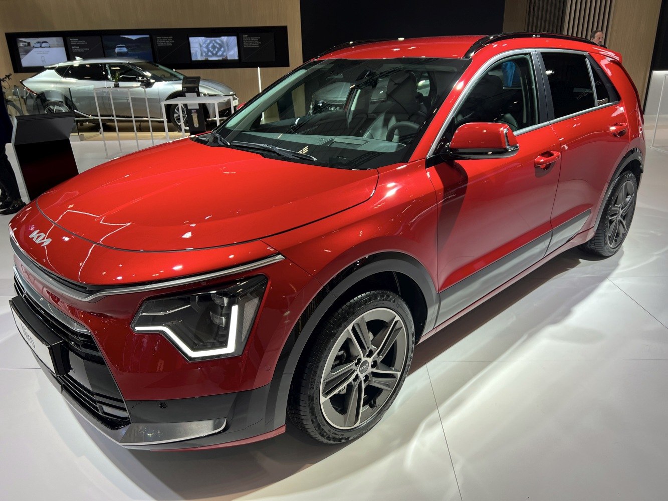 Front side profile with distinctive LED headlights of a modern SUV.