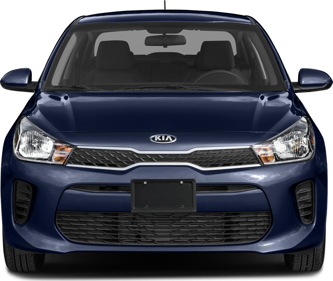 Front view with grille, headlights, and side mirrors